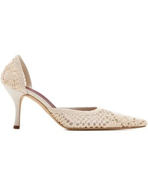 Magda Butrym 115 Mm Gehaakte Pumps - Naturel