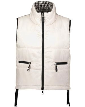 Betty Barclay Quilted Zip Sleeveless Gilet - White