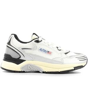 Autry Zapatillas Bajas Hyperway Con Parche Del Logo - Blanco