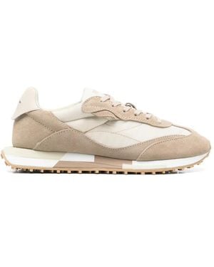 GHŌUD Suede-Panelled Sneakers - White