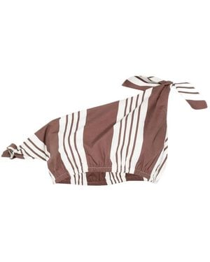 Posse Rosie Striped-Print Top - Pink