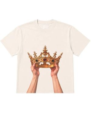 Melt Crown-Print T-Shirt - Pink