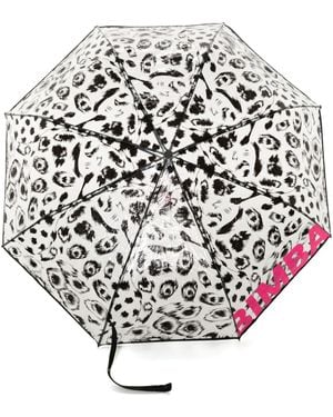 Bimba Y Lola Animalier-print Umbrella - White