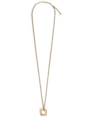 DSquared² Geometric Long Necklace - White