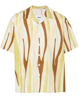 Bonsai Abstract-Print Shirt - Metallic