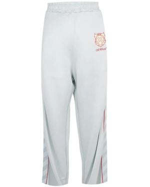 Off-White c/o Virgil Abloh Diagonals Logo-Print Track Trousers - White
