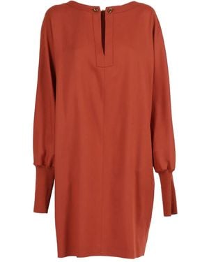Antonelli Langärmeliges Kleid - Orange