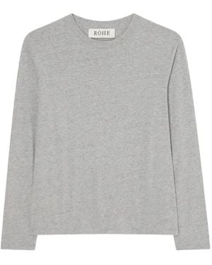 Rohe Slub Melange T-Shirt - Gray