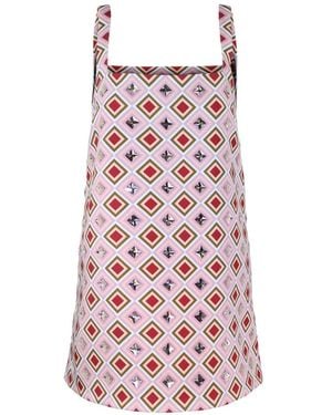 retroféte Zephyra Geometric Mini Dress - Red