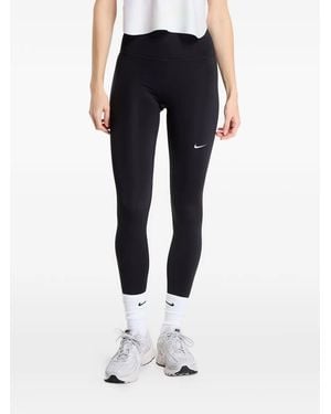 Nike Logo-Print Leggings - Blue