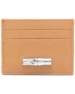 Longchamp Le Roseau Card Holder - Natural