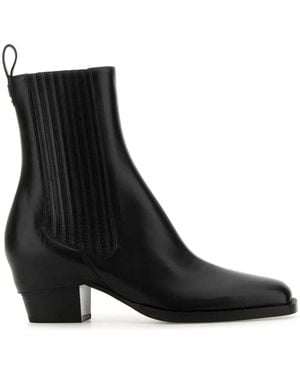 Fendi Leather Bootie - Black