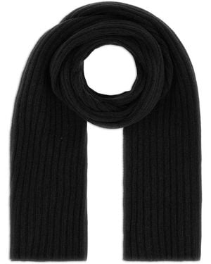 Peuterey Ribbed-Knit Scarf - Black