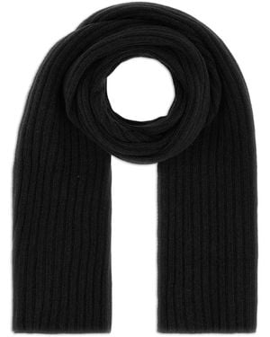 Peuterey Ribbed-Knit Scarf - Black