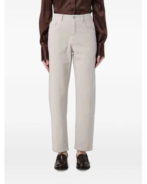 Brunello Cucinelli Straight-Leg Jeans - White