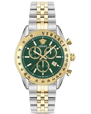Versace Chrono Master 44Mm Watch - Metallic