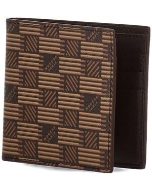 Moreau Cartera plegable con motivo - Marrón