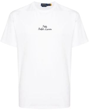 Polo Ralph Lauren T-Shirt Mit Logo-Stickerei - Weiß