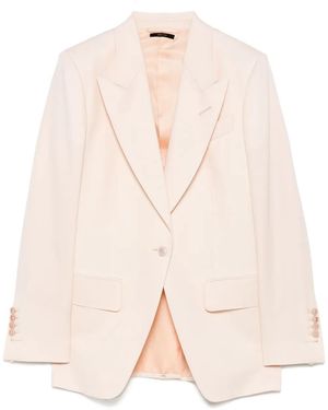Tom Ford Wool Blazer - Natural