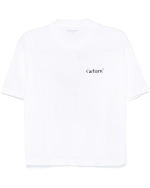 Carhartt Camiseta Fold Leo - Blanco