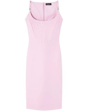 Versace Vestido Midi Estilo Corsé - Rosa