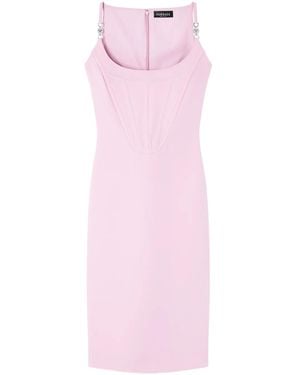 Versace Vestido Midi Estilo Corsé - Rosa
