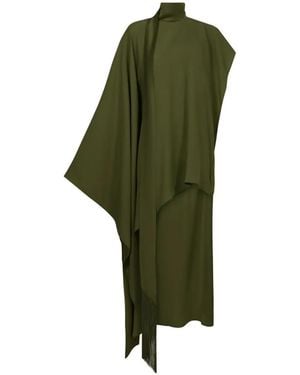 ‎Taller Marmo California Fringe-Trimmed Maxi Kaftan Dress - Green