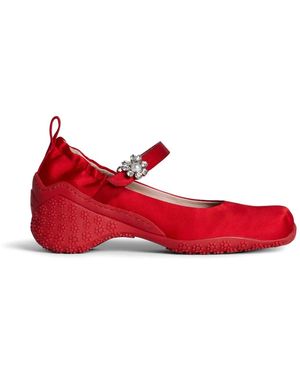Simone Rocha Pumps Mit Kristallen - Rot