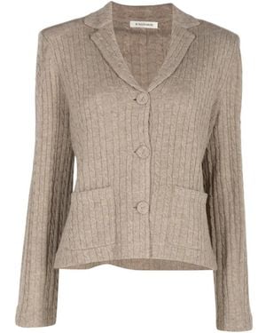 By Malene Birger Riva Cable-Knit Layered Cardigan - Natural