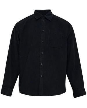 Rag & Bone Corduroy Front-Pocket Shirt - Blue