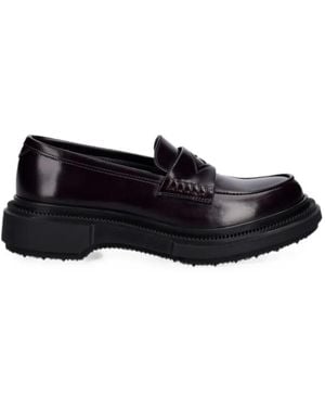 Adieu Leather Loafers - Black
