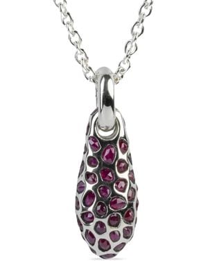 Parts Of 4 Ruby-Pavé Teardrop Necklace - White
