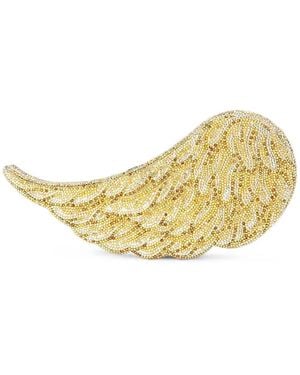 Judith Leiber Wing Crystal-Embellished Clutch Bag - Metallic