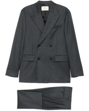 Manuel Ritz Costume À Veste À Boutonnière Croisée - Grey