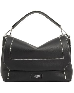 Lancel Ninon チェーントリム フラップバッグ - ブラック