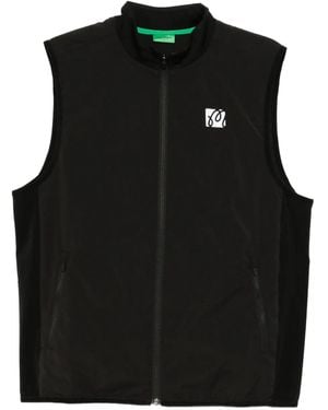 Malbon Golf Sportweste mit Logo-Print - Schwarz