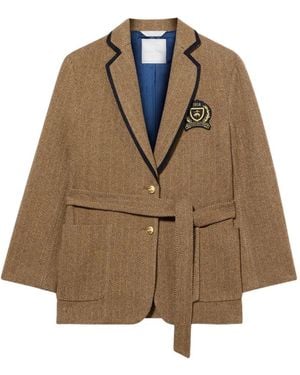 Brooks Brothers Blazer Mit Fischgrätenmuster - Braun