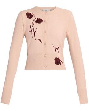 Erdem Cardigan À Broderies - Pink