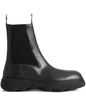 Burberry Leather Chelsea Boots For - Black