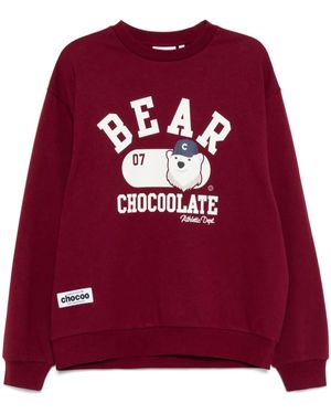 Chocoolate Graphic-Print Sweatshirt - Red