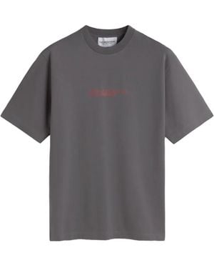 LES HÉRITIERS Logo-Print T-Shirt - Grey