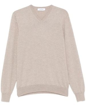 Gran Sasso V-Neck Sweater - White