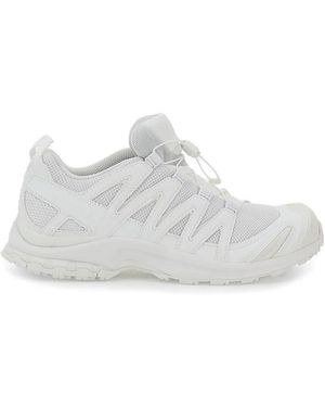Rier Leather-Panel Trainers - White