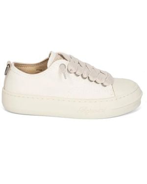 Represent Rep-Cap Lace-Up Trainers - Natural