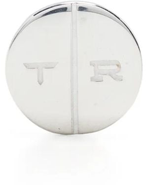 True Rocks Round Pill Stud Earring - Metallic