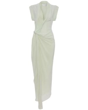 Victoria Beckham Twist Kleid - Grün