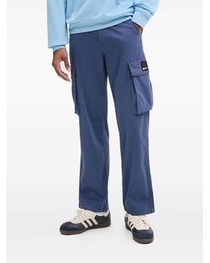 Karl Lagerfeld Cargo-Pocket Trousers - Blue