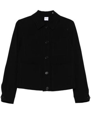 Aspesi Button-Fastening Pocket Jacket - Black