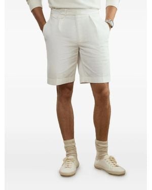 Ralph Lauren Pleated-Detail Chino Short - Natural