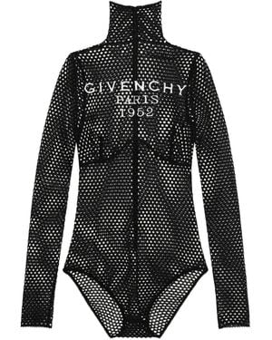 Givenchy Body Met Mesh En Lange Mouwen - Zwart
